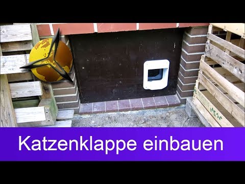 Katzenklappe im Kellerfenster selber einbauen