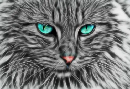 graue Katze fractal