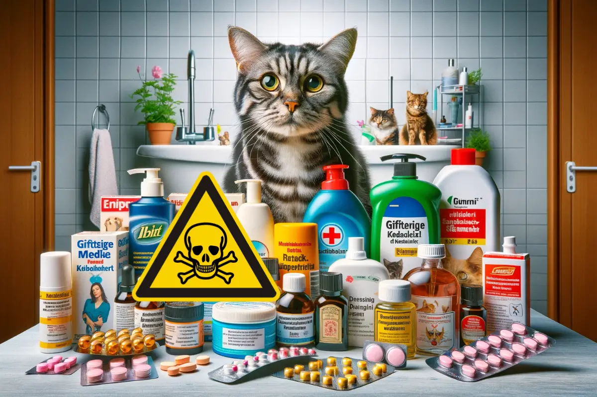 Katzen giftige Medikamente Kosmetika