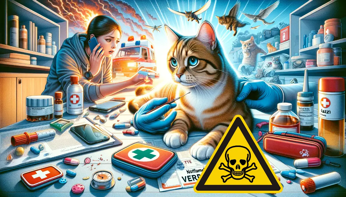 Notfallmaßnahmen bei Vergiftungen von Katzen